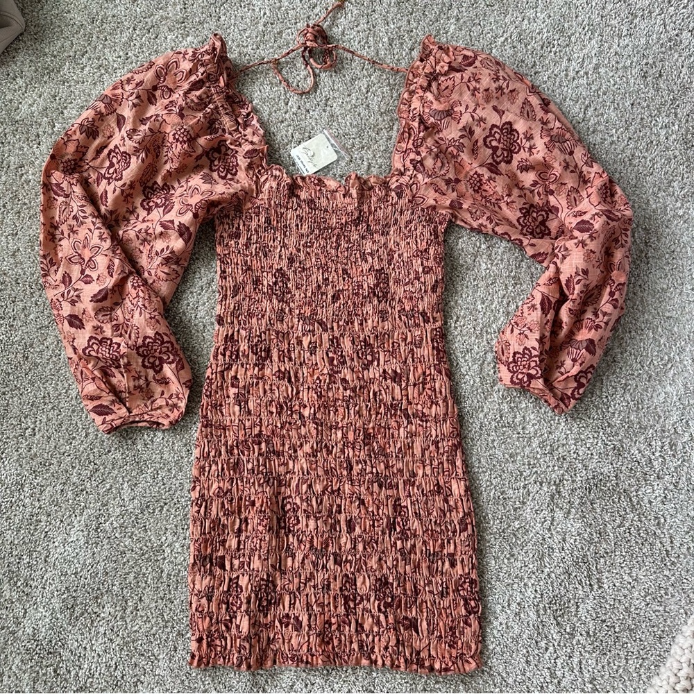NWT Free People Smock It To Me Mini Dress